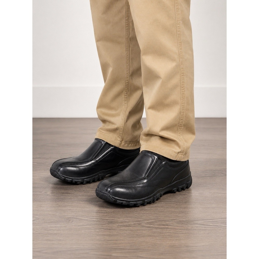 Deer Stags Recess Black Slip On Dress Shoes S. U. P. R. O Comfort Youth Size 6M